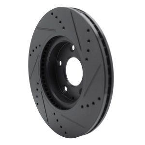 Mazda CX-30 Brake Rotor (1) - Front Left - R1 Concepts - Drilled & Slotted - Black - `19-`25